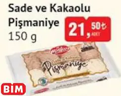 SADE VE KAKAOLU PİŞMANİYE